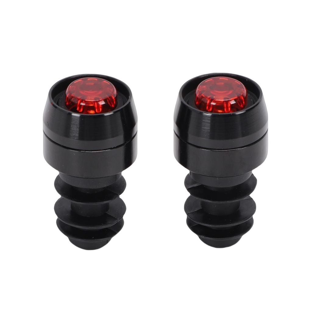 Bike Handlebar End Light Aluminum Alloy 3 Lighting Modes Mini Turn Signal Rear Security Light for Cycling Black