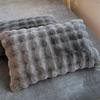 2pcs Warm Plush Fur Pillowcase Fluffy Pillow Cover Solid Color Sleep Pillowcase  Dormitory