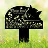 Metal Pet Memorial Cross Angel Garden Home Decor 12 Inch