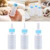 Newborns Cats and Dog Nursing Bottles with 3 Teat Shape, Plastic Bottles, Clear Scale Lines, and Removable Cap for Hand Feeding