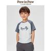 PawinPaw Kids' Cartoon Bear Color Block T-Shirt