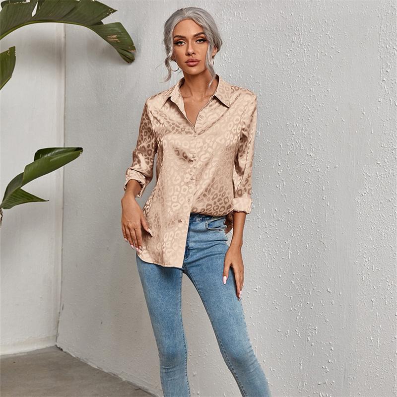 Blusas Mujer De Moda 2022 Summer Printed Chiffon Silk Top Female Women Shirts Women's Shirt Blouses Tops Long Sleeve Chic Woman