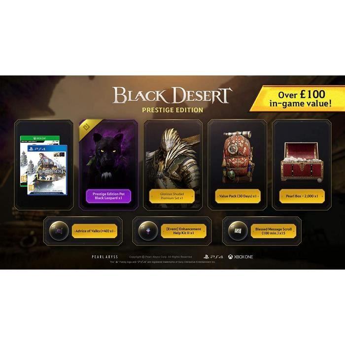 Black Desert - Prestige Edition (ps4) - Mmorpg Alive with 140 Usd of Bonus Content