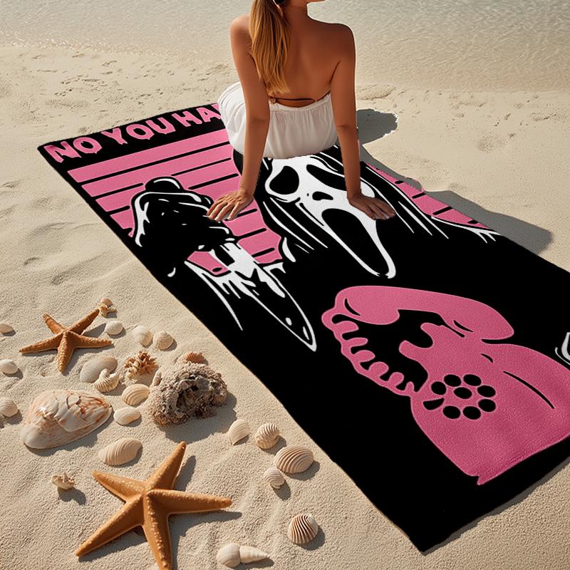 Scr-eam Horror Movie Beach Towel, Super Soft Microfiber, Gift for Her/Him, Birthday, for Pool, Beach, Travel, Home Decor Fan gifts