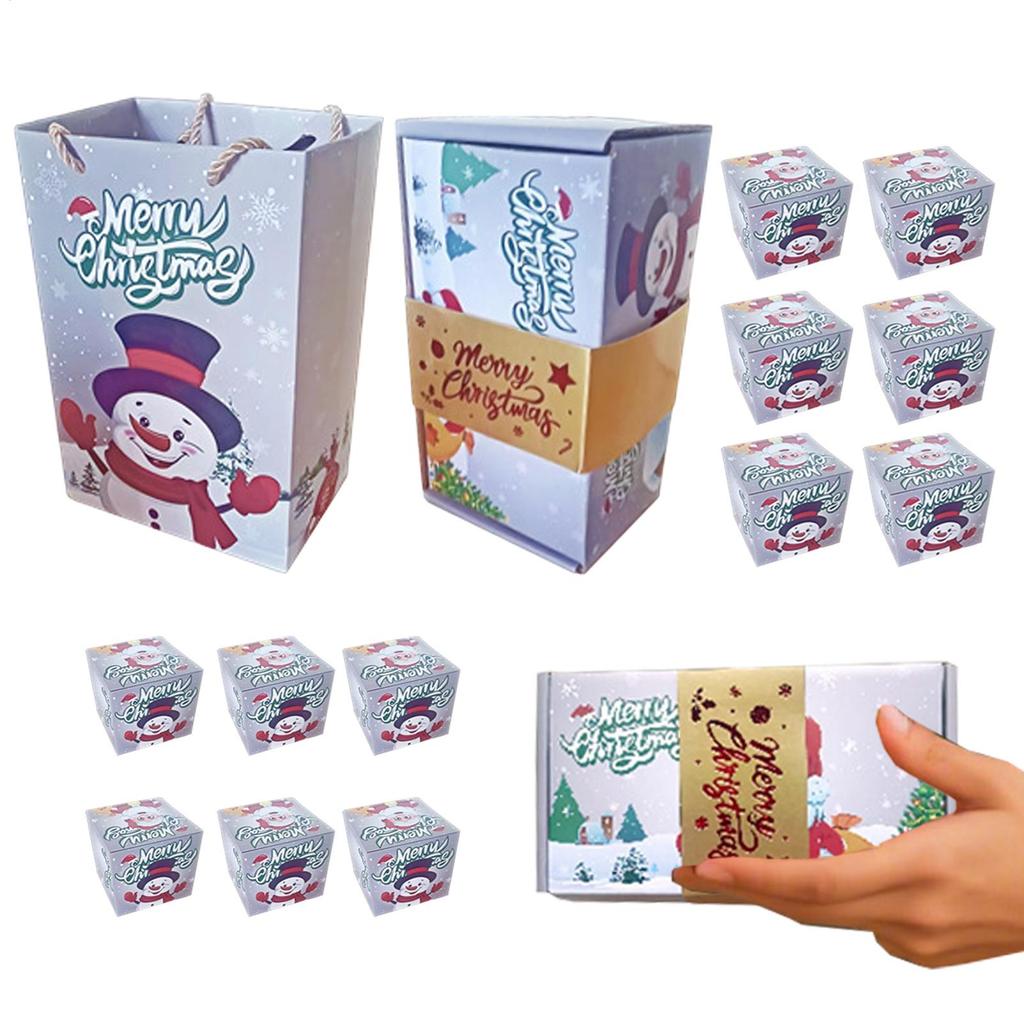 Christmas Boxes Merry Christmas Holiday Cash Holder Box Folding Bag For Holiday Home Family Kids Celebration Chocolate Jewelry