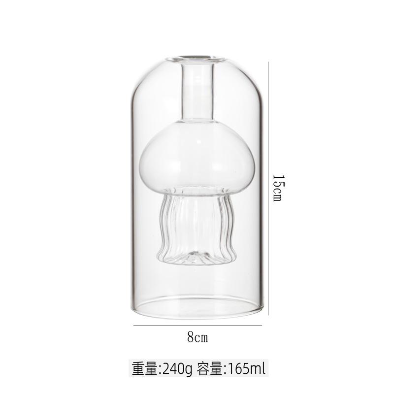 

Glass Candlestick Cartoon Jellyfish Candle Holder Ocean Scented Bottle Essential Oil Candle Stick Holder Home Decoration