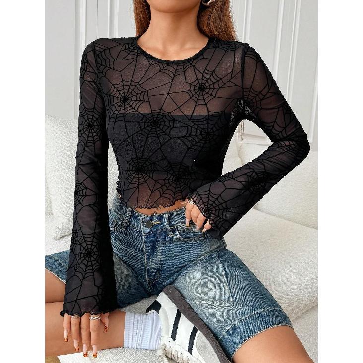 Spring And Autumn New Women'S Versatile Long Sleeve Daily Business Commuter Elegant Comfort Sexy Bottom Shirt Top