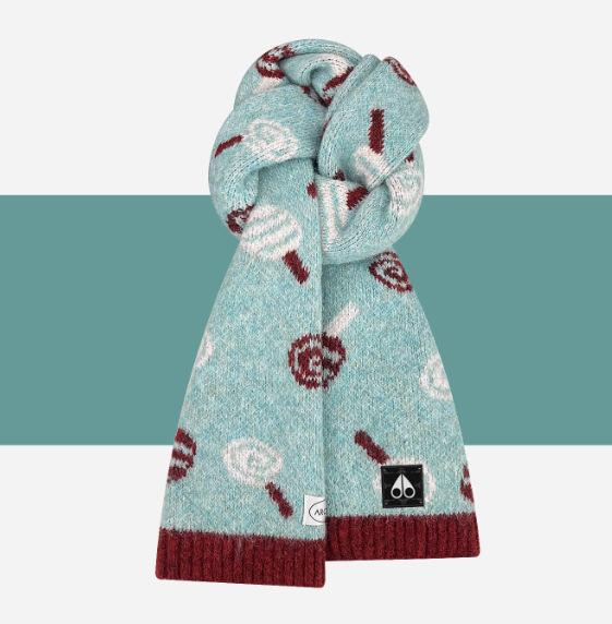 Winter Korean Version Thickened Warm Knitted Scarf Female Sweet and Cute Candy Versatile Neck Protection Scarf Student Female Riding