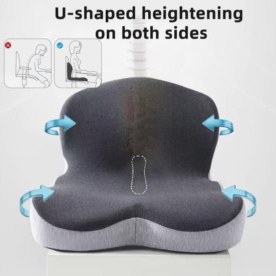 Seat with Sciatica Back Support Memory Cushion Relief Cushion with Backrest