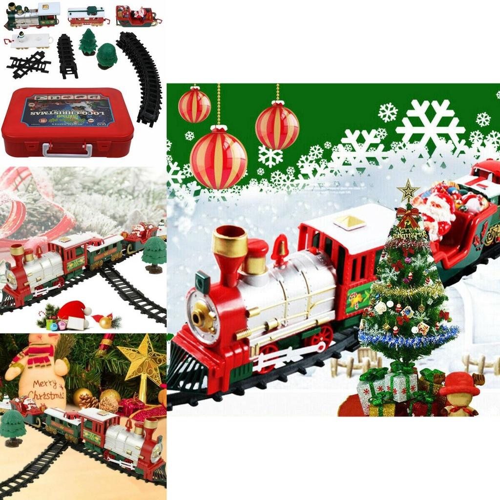 Vibrant Electric Led Musical Train And Track Set For Kids Christmas Gift Home Decor
