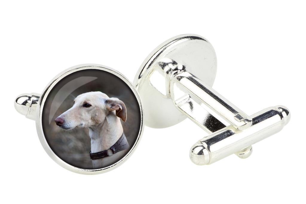 Galgo, Galgo Inglés - gemelos, un accesorio para camisa, un colgante para camisa de la marca Art-Dog
