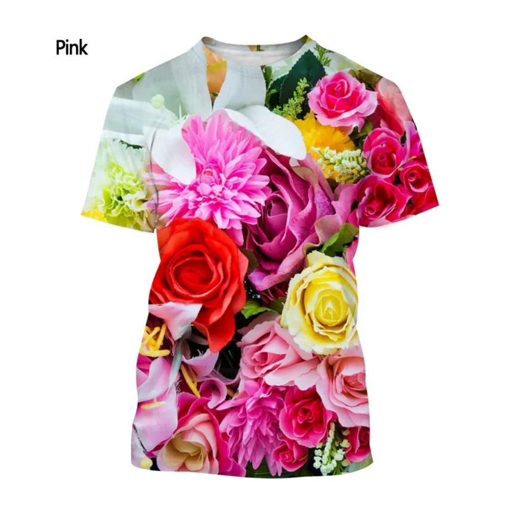 

Футболка мужская с принтом «Роза, растение, цветы» 3D HD, модная, креативная, повседневная, все качественное, удобное, с коротким рукавом 6XL
