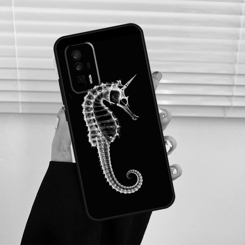 Coque Hippocampe Pour Xiaomi 15 14 13 Ultra 11T 12T 13T 14T Pro POCO X7 Pro X3 X5 X6 M6 F5 F6 Pro Étui