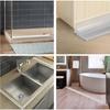 Striscia paracqua per piano cucina, bagno, striscia impermeabile flessibile, lavello da piano, striscia paracqua autoadesiva