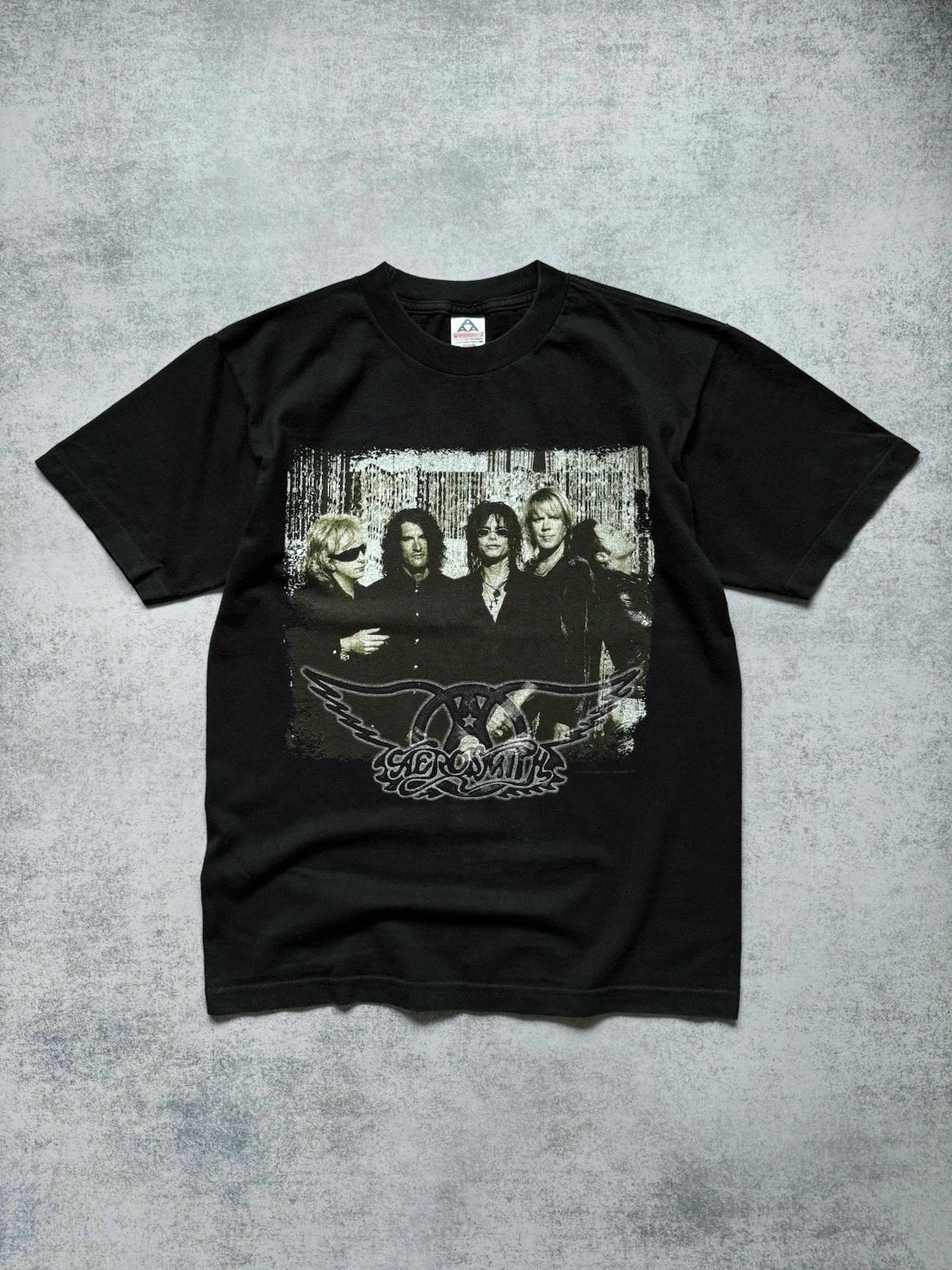 

Винтажная футболка Aerosmith Nine Lives World Tour 1999 Рок-группа 90-е Мужской Размер M 4XL