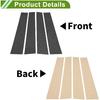 Door Pillar Window Trim for Dodge for Ram 2019-2023 Carbon Fiber Pattern Black Front Left Right Anti Scratch Sticker Pillar Posts Cover 4 Pcs