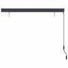 Anthracite Outdoor Roller Blind 180 x 250 cm Fabric and Aluminum