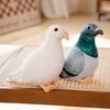 Cute Simulated Dove Doll Plush Toy Little White Dove Magpie Doll Children Sleeping Soothing Pillow Rag Doll