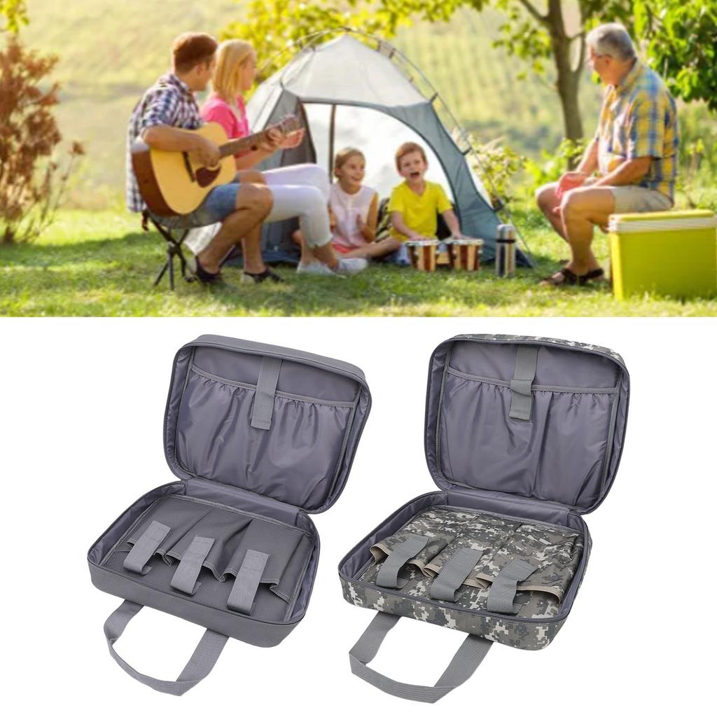 Satellite Accessory Storage Bag Portable Canvas Satellite Protective Carry Case Handbag for Adapters