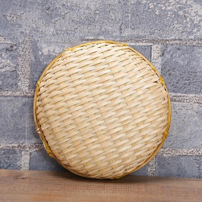 Eco-Friendly Handwoven Natural Bamboo Tray Sturdy Durable for Candle Serving Cosmetic Storage Bathroom Home Decor