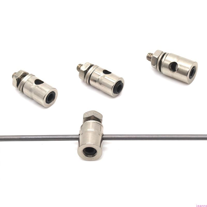 10Pieces Precise Metal Adjustable Pushrod Connectors Linkage Stopper For Remote Helicopters Drones And Boats Model Building