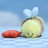Adorable Cute Bumblebee Plush Toy Keychain Soft Stuffed Animal Key Holder