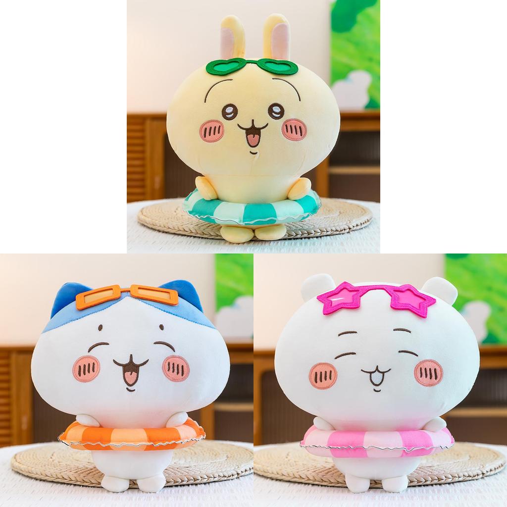 Summer Swim Ring Plush Toy With Cute Chiikawa Hachiware Usagi Characters For Girls And Kids
