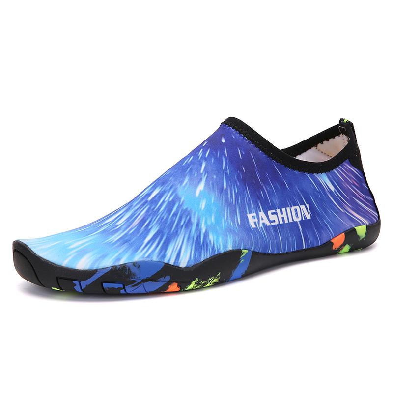 

35-46 обувь унисекс для водных видов спорта, многофункциональная пляжная обувь для дайвинга, мужская пляжная обувь большого размера 43 синий