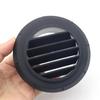 75mm Okrągły Samochodowy Kanał Grzejny Ciepłe Powietrze Wylot Odpowietrznik 360 Stopni Obrotowy Czarny Do Samochodu Autobus RV ATV Webasto Truck Auto Części