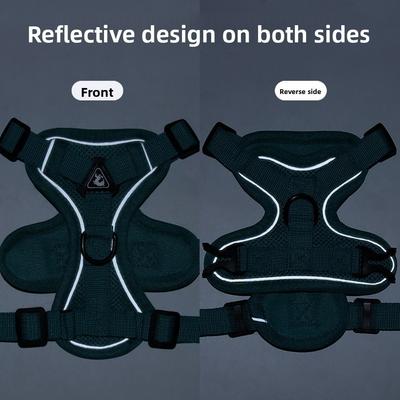 Adjustable Cat Harness and Leash Sets Reflective Breathable No-Pull Chest Strap Kawaii Vest Style Dogs Accessories Walking
