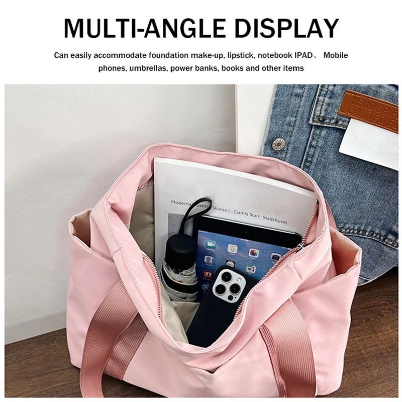 Women's Casual Tote Bag, Zipper Closure, Multiple Pockets, Daily Commuting Bag, Women's Shoulder Bag, Travel Handbag