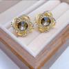 Wind fashion versatile stud earrings women's hot-selling high-end temperament trendy earrings street stall night market explosion