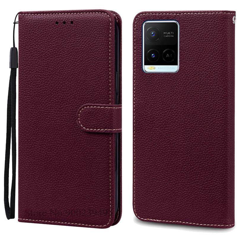 For Vivo Y21 2021 Y21S Deksel Lommebok Flipdeksel For Vivo Y33S Y33T Y32 Y21T Y21E Y21A Y21G VivoY21 Silikondeksel Coque Fundas Etui