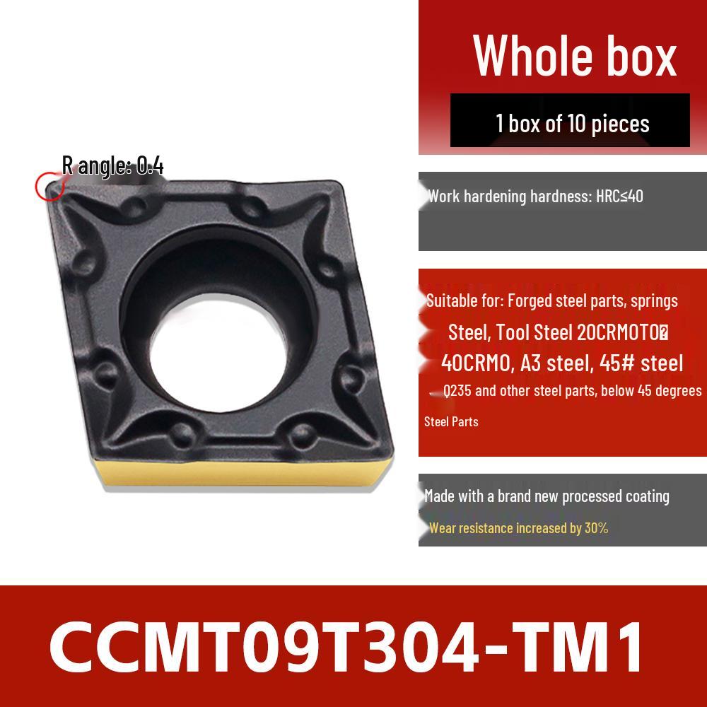 CNC Stainless Steel Lathe Inserts: Rhombic Boring CCMT DCMT TCMT for Outer Diameter & Inner Hole Turning