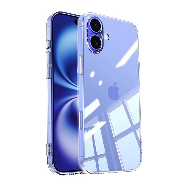 Klare TPU-Handyhülle für iPhone 15 16 17 Pro Max Voller Kameraschutz Schlanke stoßfeste Hülle