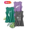 Three-piece Set Elegant Vest for Women Fresh Dandelion Print Round-neck Women's Tank Top Suitable for Spring and Summer Fashionable Commuting