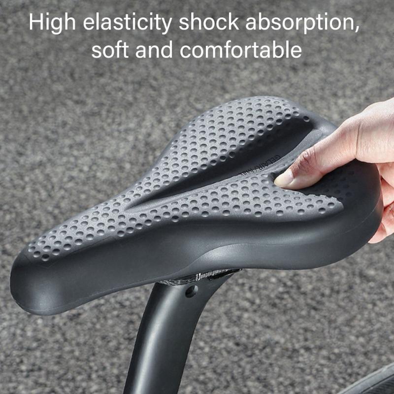 Hollows Out Bike Seats Cushions Shock Absorption Bicycles Silicones Cushions Seats for Long Distances Cycling