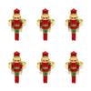 Nutcrackers Themd Metal Napkin Holders Set Of 6 Corrosions Resistant Holiday Dining Table Decorations