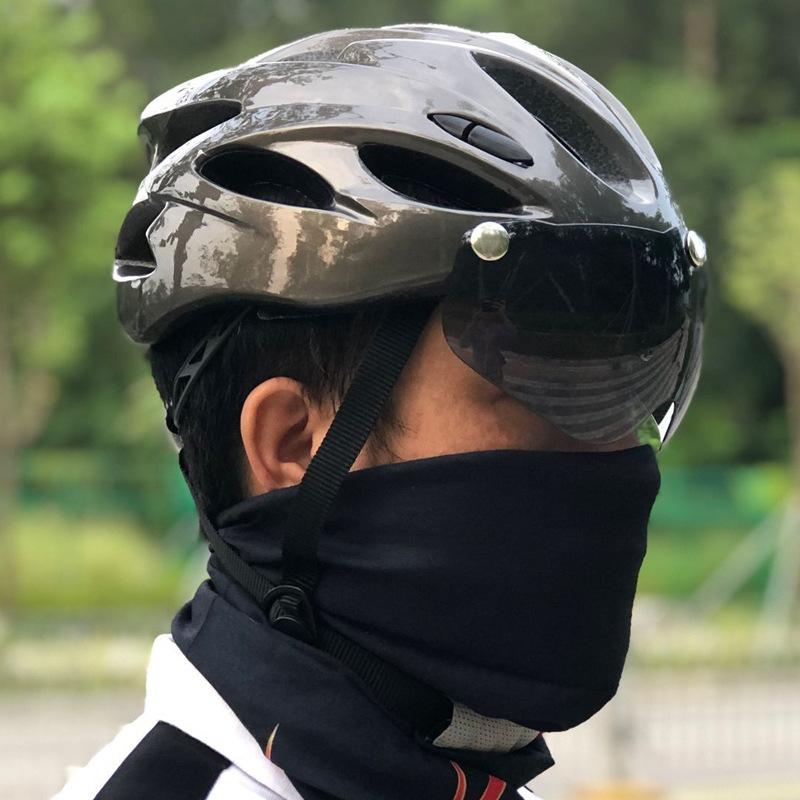 Mountainbikehelm mit integrierter Brille Fahrhelm Rennradhelm für Damen und Herren