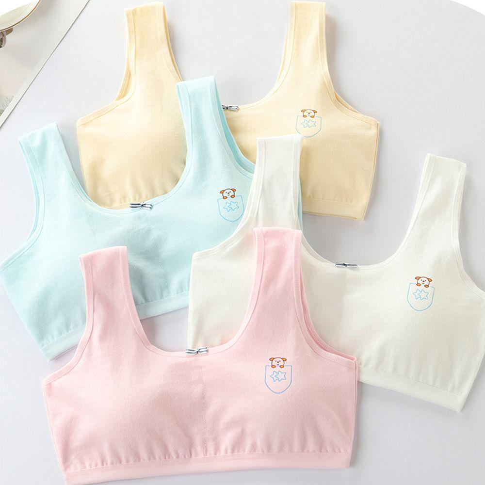 

Бюстгальтер с укороченным верхом и защитой от подглядывания с губкой, бюстгальтер-майка для студентов, тренировочный бюстгальтер для девочек-подростков