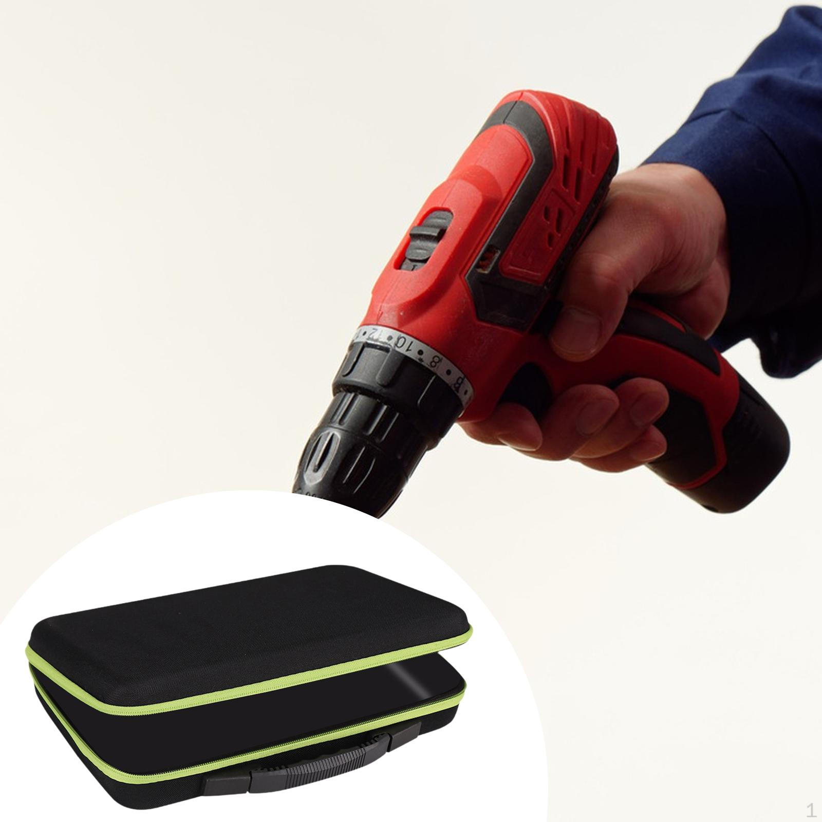 

Electric Drill Carry Case Hard Tool Storage Box Portable Travel with Handle for