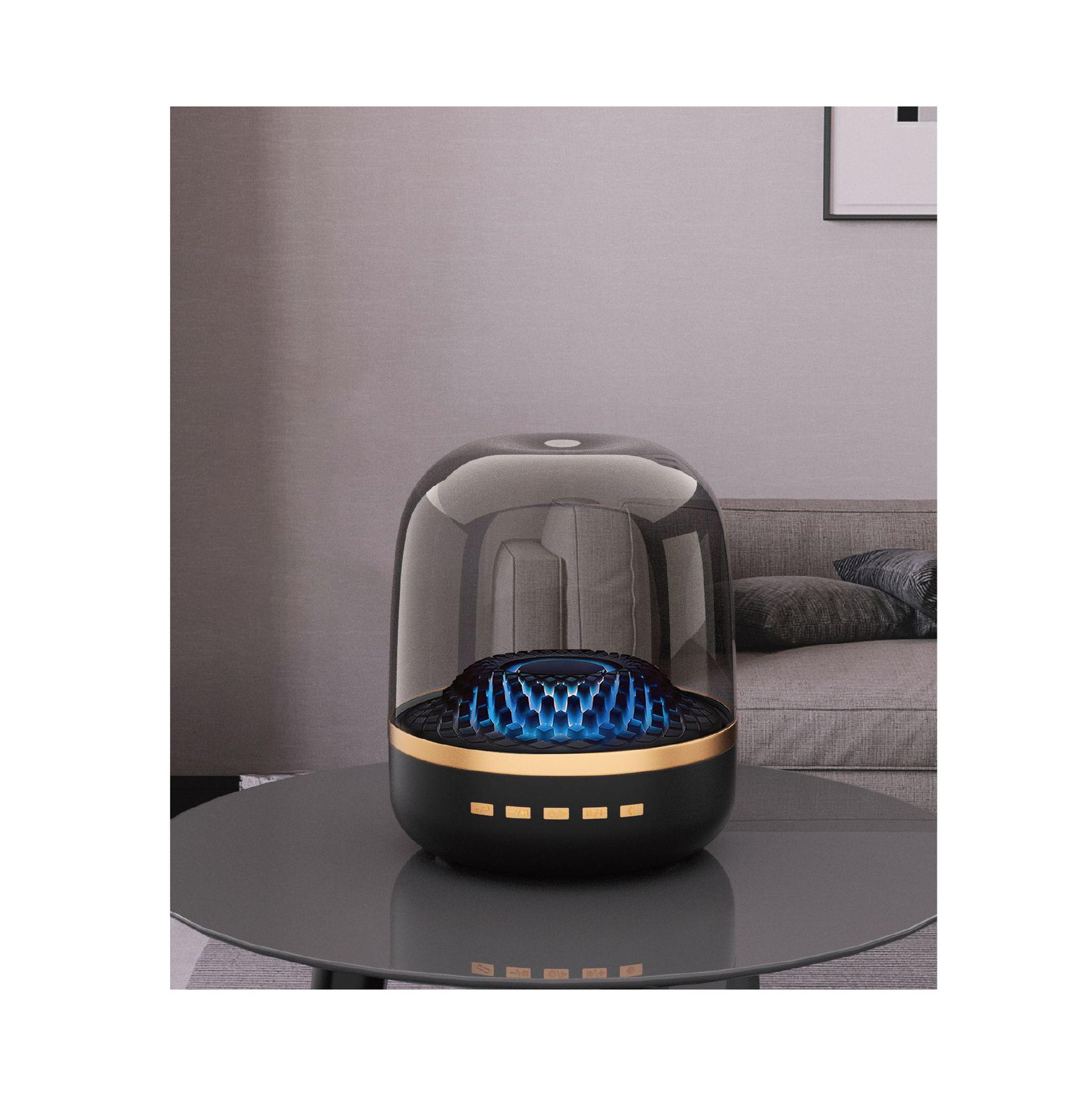 

Модернизированный прозрачный Bluetooth-динамик с атмосферной подсветкой - высокая громкость, настольный аудиоподарок бежевый