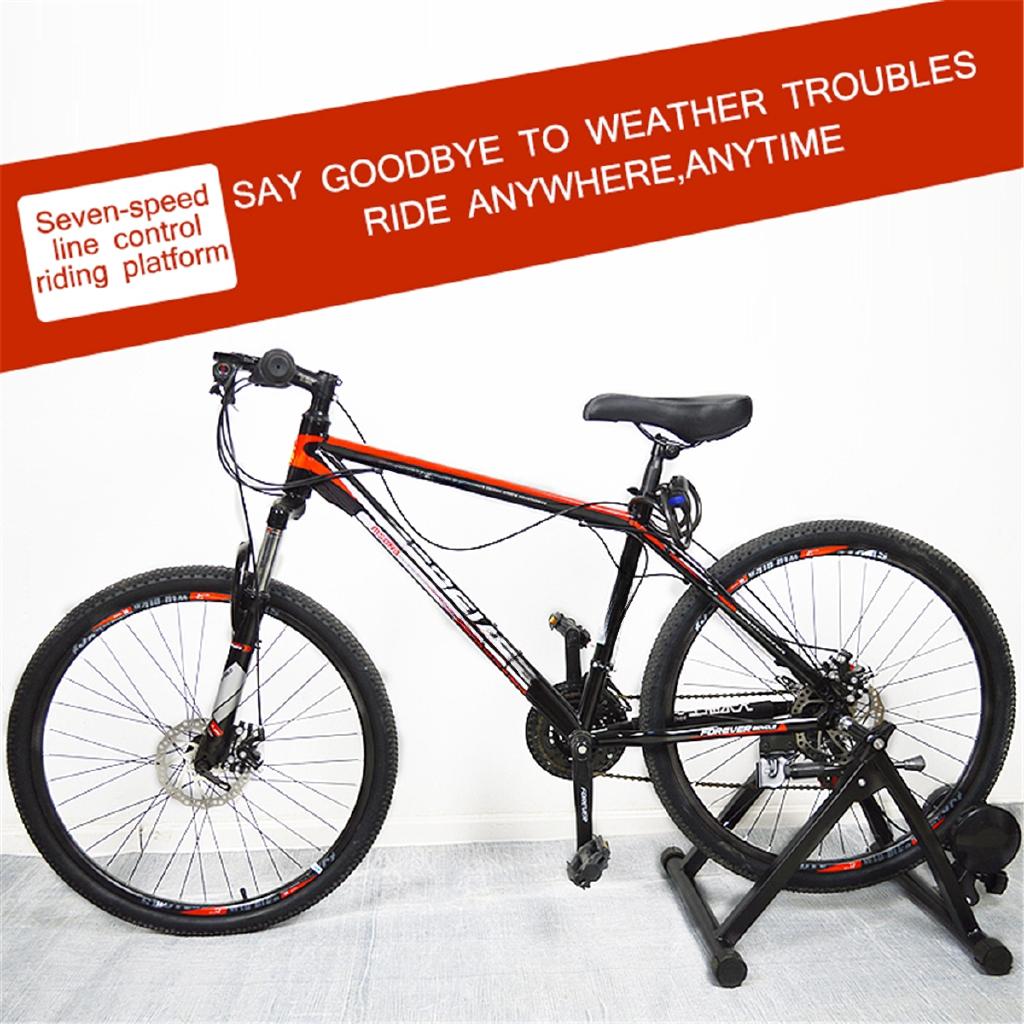 Indoor Exercise Bicycle Trainer 7 Levels Home Bike Trainer MTB Road Bike Cycling Training Roller Bicycle Rack Holder Stand