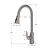 SLENDER steel standing kitchen tap
