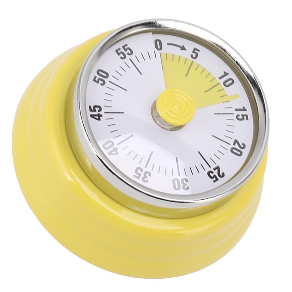 Mechanical Countdown Timer with Visual Display Dial Stainless Steel Timer for Learning Office Pale