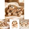 Cute Cartoon Egg Tart Dog Plush Toy With Super Soft Short Pile For Kids And Home Decor