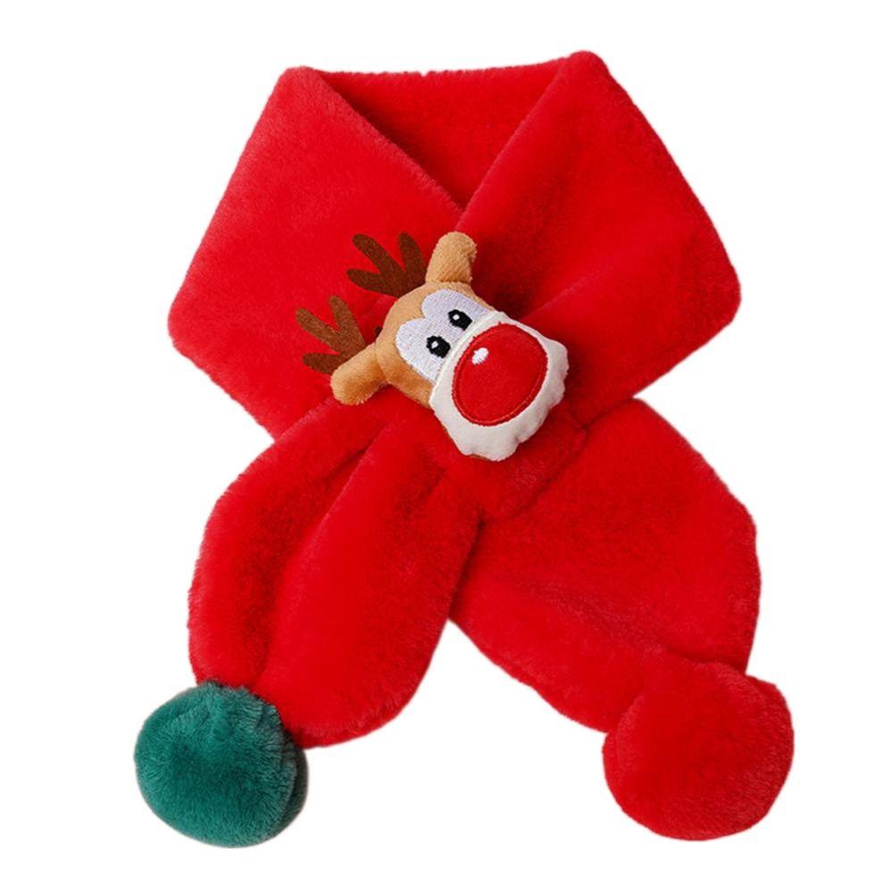 Outdoor Scarf Autumn Winter Windproof Apparel Accessories Cartoon Scarf Christmas Scarf Kids Scarf