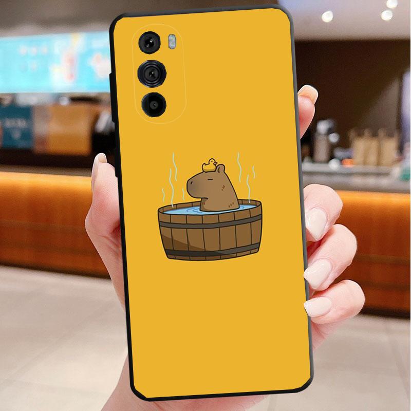 Love Capybara  Phone Case For Motorola Edge 60 50 40 Pro 60 50 40 30 Ultra Neo Fusion Moto G Play G Stylus G Carcasas