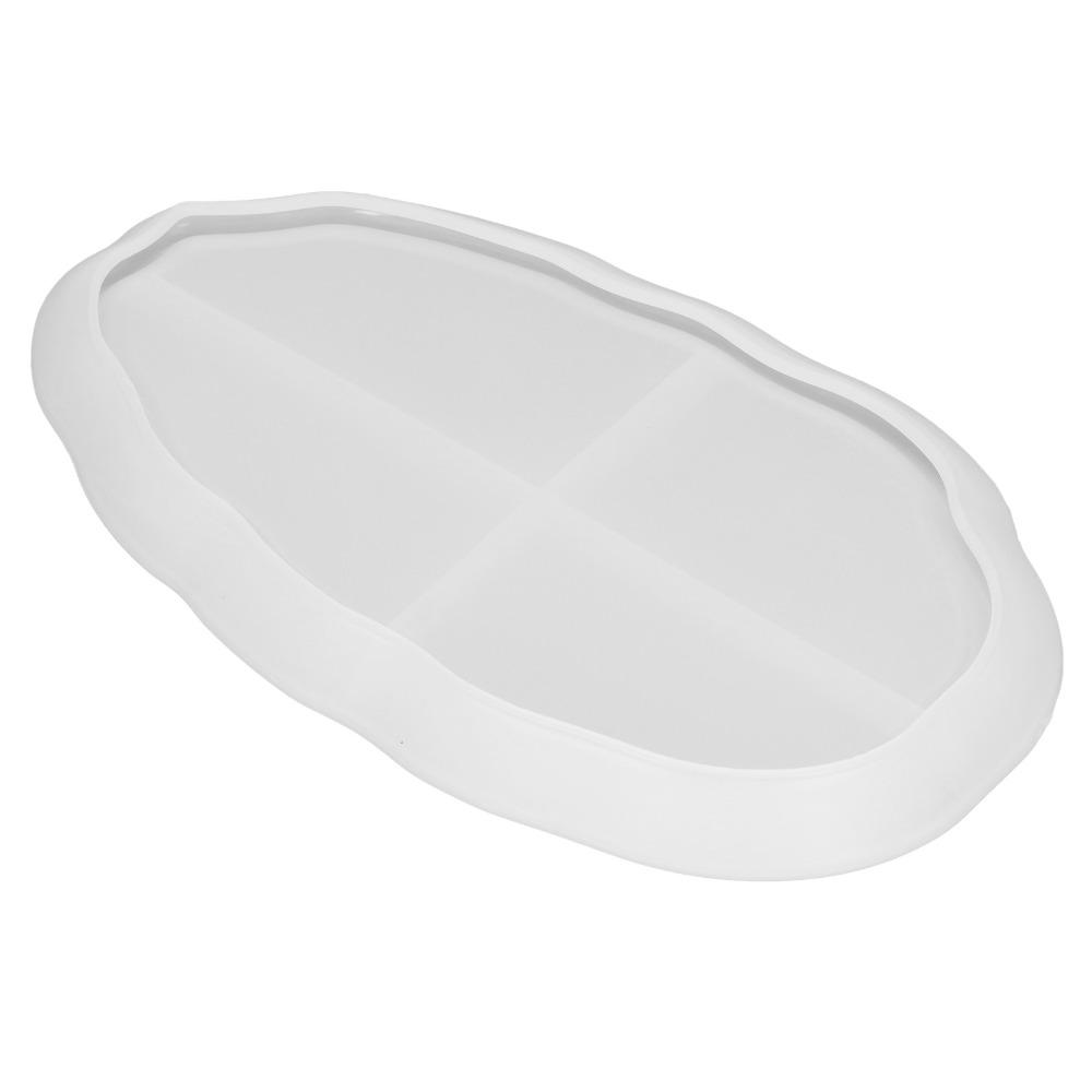 Silicone Irregular Oval Tray Mold Soft Transparent Tray Mold New Jewelry Holder Mold Storage Tray