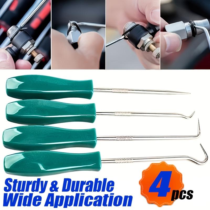4 pieces of professional oil seal removal tools, mini seal hook set, special shape sealer, automotive sealant extractor, engine repair tools